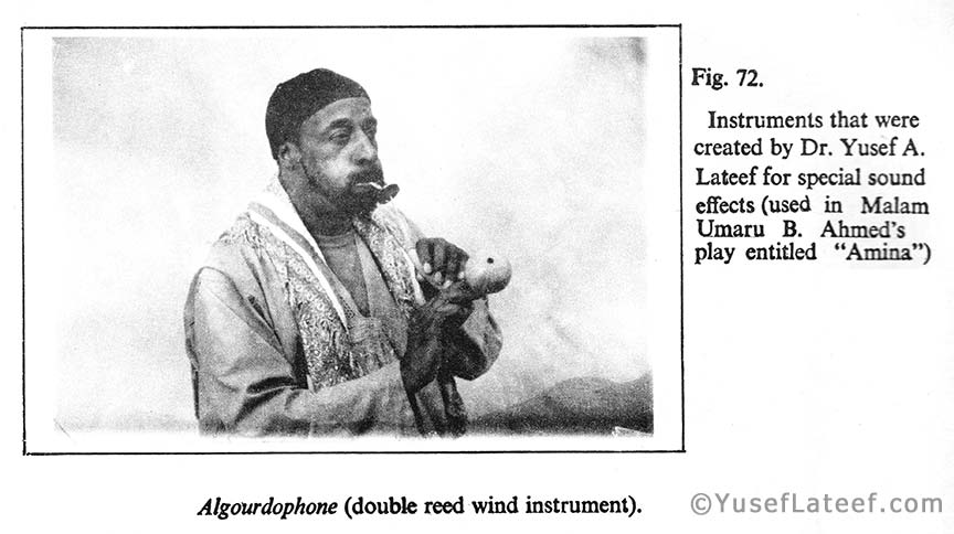 Algourdaphone double-reed instrument created by Dr. Yusef Lateef